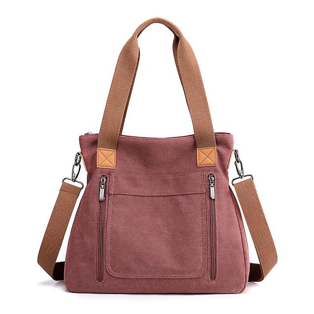 Bolso de mujer de gran capacidad portátil que combina con todo, bolso de lona, bolso de hombro informal para mujer, bolso de mujer JFHHH pequeña