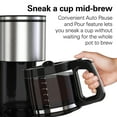 thumbnail image 6 of Hamilton Beach 14-Cup Programmable Drip Coffee Maker Machine with Glass Coffee Pot, Cafetera, Black, 6 of 8