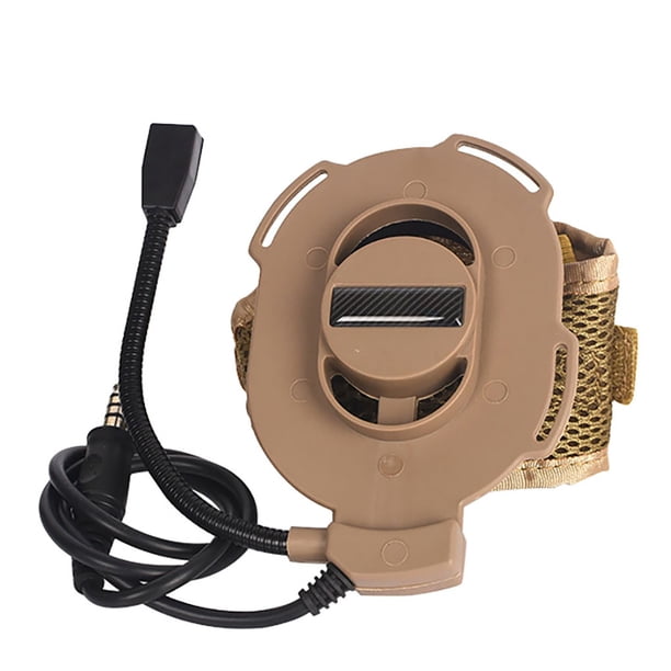 Auriculares de caza de un solo lado, micrófono para exteriores, reducción de ruido, auriculares de caza ajustables, micrófono, color arena Scienceny OD000726-02