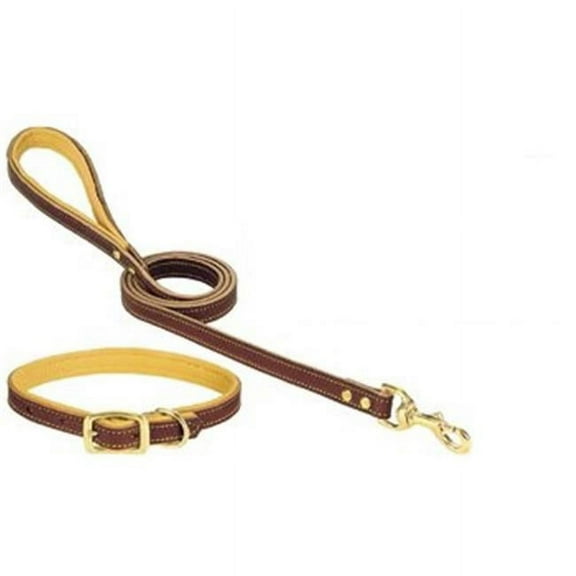 Weaver Leather 06-1313-23 Deer Ridge Dog Collar, Leather/Lined, 1 x 23 In. - Quantity 1