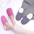 thumbnail image 3 of Pantuflas cálidas de algodón para interiores, de otoño e invierno, con piso de madera, para apartamentos, de gran altura, 3 of 6