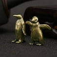 thumbnail image 2 of 2PCS Brass Penguin Figurine Small Statue Home Ornaments Animal Figurines Gift, 2 of 9