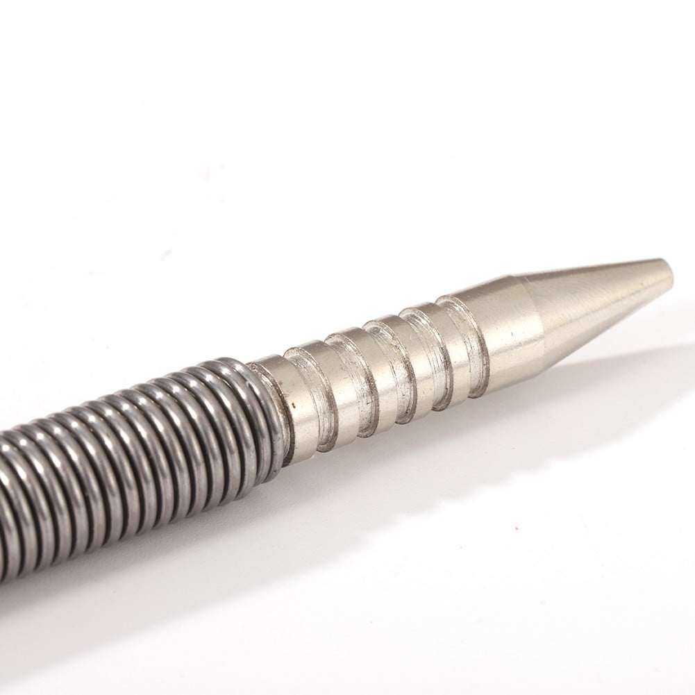 Spring Tool Hammerless Nail Set Center Holes Punch Spring Loaded