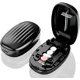 thumbnail image 1 of Pill Cutter Splitter for Small and Tiny Pills, 1/2 1/4 Pill Splitter for Small Pills,Vitamins, Tablets in Half or Quarters, Accurate and Easy Cutting, Stainless Steel Blade, Back Storage (Black), 1 of 8