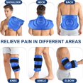 XXL Knee Ice Pack Wrap Extra Large Gel Ice Pack for Knee Relief and