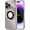 Titanium Gray, variant on Magnetic for iPhone 14 Pro Case, Compatible with MagSafe, Built-in Camera Lens Protector, Logo View, Military Grade Drop Proof Phone Case Cover, Green