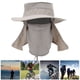 thumbnail image 5 of Gorras de pesca máscara de malla de ala ancha desmontable Gorras de protección solar de nailon para pesca para mochileros para caza para senderismo para hombre para mujer ANGGREK Otros, 5 of 7
