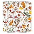 thumbnail image 6 of Fall Orange Yellow Misty Forest Shower Curtain，Fall Autumn Nature Foggy Tree Waterproof Fabric Shower Curtains for Bathroom Mountain Woodland Bath Curtain Decor,72x72IN, 6 of 7