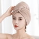 thumbnail image 1 of Toalla de Secado Rápido para El Cabello de Forro Polar Coral | Turbante de Poliéster Suave y Absorbente con Botón y Lazo Elástico | Gorro de Secado Rápido para Mujeres, Hombres y Niños | Ligero para, 1 of 6