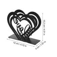 thumbnail image 6 of CIMAXIC Standing Napkin Holder Iron Heart Design Tissue Storage for General Users Banquet 1Pack, 6 of 6