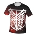 thumbnail image 2 of Attack On Titan Men's Short-Sleeve T-Shirt Summer Casual Tee Top Breathable Crewneck T-Shirt Xx-Large, 2 of 7