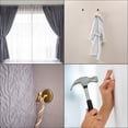 thumbnail image 6 of Uxcell Curtain Holdback Wall Mounted Curtain Tiebacks Screw Hooks Hanger Holder Dark Grey 2 Pack, 6 of 6