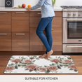thumbnail image 5 of Retro Flower Door Mat&nbsp;Indoor Outdoor Entrance, Non Slip Rug for Kitchen Bathroom Entryway Rug, Pastoral Pastel Pink Rose Floral Leaf Washable Doormat Floor Mat for Office Home Decor 24x36 Inch, 5 of 8