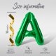 thumbnail image 4 of Globos con letras «Feliz Navidad», 40 cm, lámina de mylar, color verde, 4 of 5