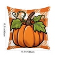 thumbnail image 3 of Fall Pillow Covers Thanksgiving Pillow Covers 17.7X17.7 Inches Fall Pumpkin Decorative Pillow Cases with Soft Fabric Hidden Zipper for Home Decor Fall Home Decor, 3 of 7
