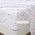 thumbnail image 3 of Twin Size Sheet Set Paisley Printed Bed Sheets for Single Bed Piece Microfiber Fitted Sheet with ” Deep Pocket & Straps Patterned Bedding Sheets & Pillowcase Set, 3 of 9