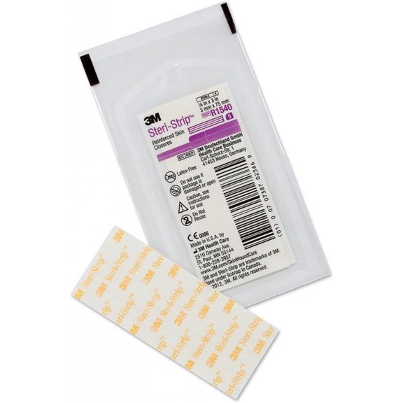 Steri-Strip Skin Closure Strip, 18 x 3 Inch, White, 250 Count