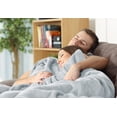 thumbnail image 5 of Utopia Bedding Fleece Blanket Queen Size Light Grey (90x90 Inches) Ultra Soft Warm Lightweight Microfiber Breathable Anti-Static Cozy Bed Blanket, All-Season Home Decor Gift for Men & Women, 5 of 8