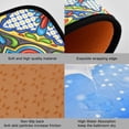 thumbnail image 3 of Mexican Talavera Tile Kitchen Rugs and Mats Set 2 Piece Non Slip Washable Runner Rug Set of 2 for Floor Home Kitchen Laundry Decorative, 3 of 5