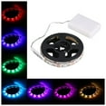 thumbnail image 4 of 2X RGB Flexible LED Light Strip Waterproof IP65 15LEDs DC5V with Controller Battery-Powered, LED Tape(0.5M), 4 of 4