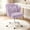 Purple, variant on HDHNBA Mid Back Velvet Petal Upholstered Vanity Desk Chair with Bow Cushion and Wheels