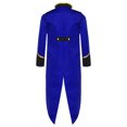 thumbnail image 2 of Yhong Garçons Filles Corset Renaissance Veste Queue-de-Pie Médiévale Smoking Long Steampunk Bleu Royal 16, 2 of 5