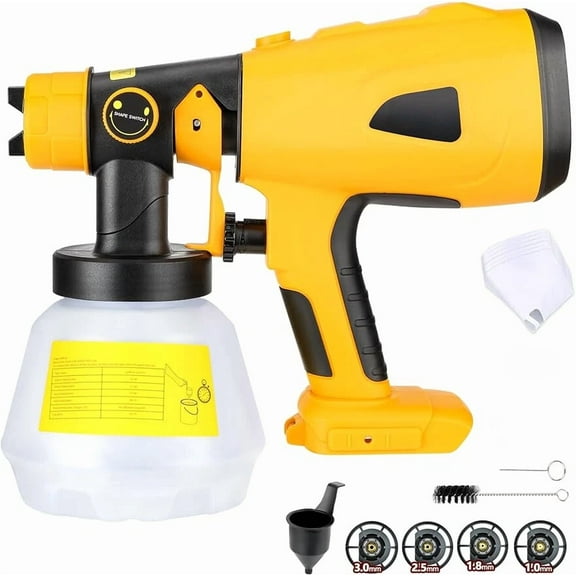 Cordless Paint Sprayer For Dewalt 20V Battery Airless Spray Gun for Fence Cars