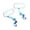 Color:blue, variant on Bike Rear View Mirror Wide Range Back Sight 360 Degree Rotatable Safety Rear View Mirrors Bicycles Cycling Accessories