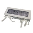 thumbnail image 1 of Caja de flores vacía con forma de letra para el Día del Padre, cartón decorativo rectangular blanco, 1 of 9