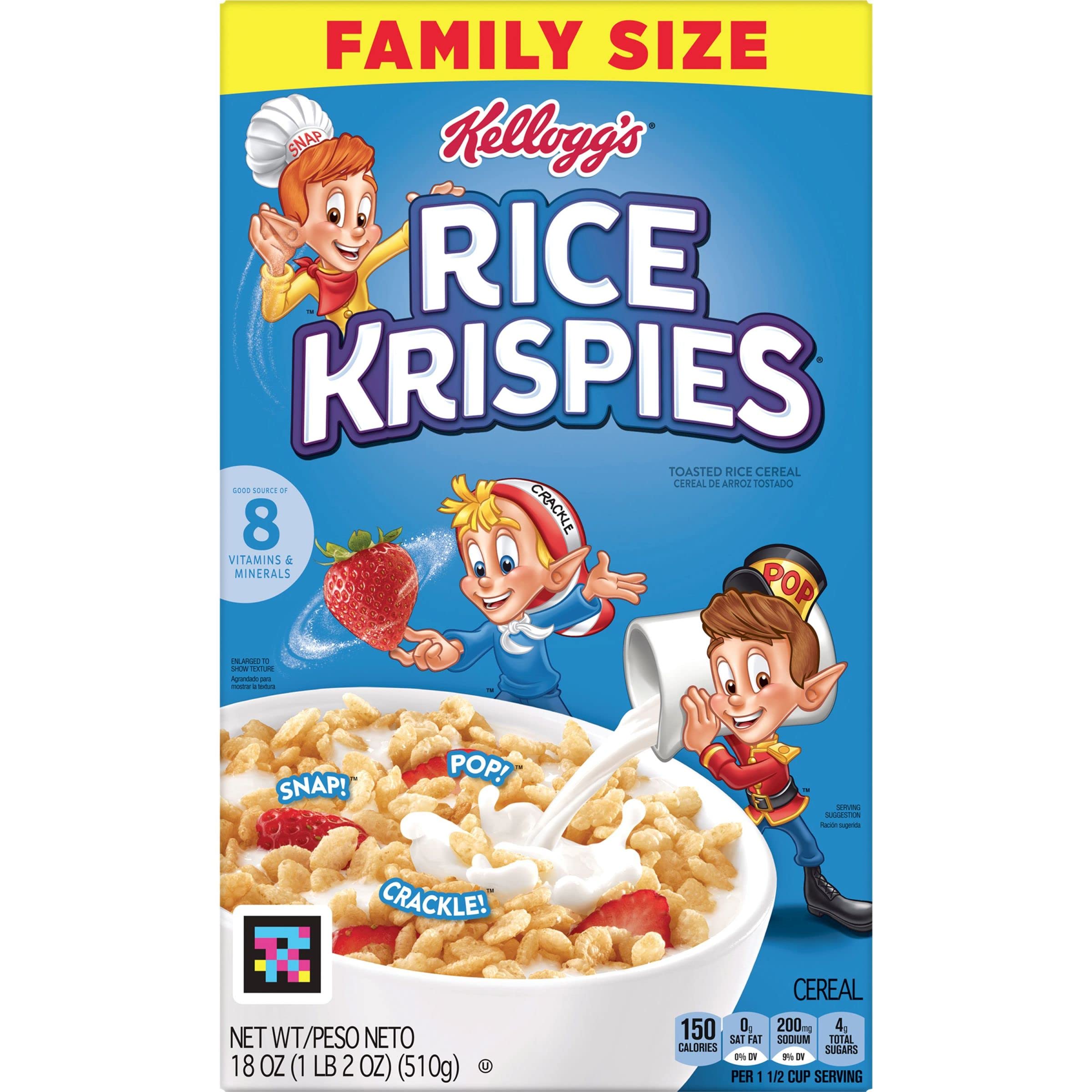 Kellogg's Rice Krispies Original Breakfast Cereal (Pack of 48)