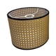 thumbnail image 2 of Pantalla de tambor Boho Pantalla de lámpara Lámpara de araña Lámparas de mesa clásicas Luz de sombra café 25cmx18cm, 2 of 8