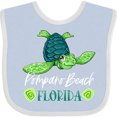 thumbnail image 3 of Inktastic Pompano Beach, Florida Happy Sea Turtle Boys or Girls Baby Bib, 3 of 4