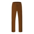 thumbnail image 3 of JAJAHO Men's Classic Fit Dress Pants Solid Color Flat-Front Straight Leg Long Pants Work Business Casual Wear Soft Trousers, 3 of 7