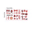 thumbnail image 3 of 3 Pcs Football Temporary Tattoos Football Team Tattoos Footballs Face Stickers for Touch Down Party Decorations Sports Themed Party plies, 3 of 6