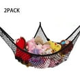 thumbnail image 5 of Stuffed Animal Storage Net,Set of 2,Toy Organizer Hammock 83*59*59in Black 7mm Mesh Toy  Nets(Black), 5 of 6