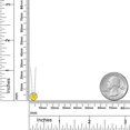 thumbnail image 6 of Gem Stone King 14K White Gold Yellow Zirconia Pendant Necklace for Women (1.50 Cttw, Gemstone, Round 6MM, with 18 inch Chain), 6 of 6