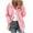 Pink, variant on flyskyup Fuzzy Sherpa Jackets for Women Fleece Plush Hooded Coats Warm Outerwear with Pockets