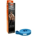 thumbnail image 1 of Iron Body Fitness Medium Resistance Power Band, Latex Loop Exercise Band for Strength Training, Mobility, and Stretching, Blue, 1 of 5