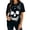 Black, variant on Summer Womens Short Sleeve Cotton Graphic Shirts Crewneck Tees Skull Distressed T Shirt Loose Casual Tops