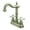 Brushed Nickel, variant on Kingston Brass KB1493PX Heritage Two-Handle 2-Hole Deck Mount Bar Faucet in Antique Brass