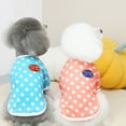 thumbnail image 3 of Comfortable Polka Dot Pet Shirt - Warm Hoodies O-Neck Short Sweatshirt for Stylish Home Wear, 3 of 8
