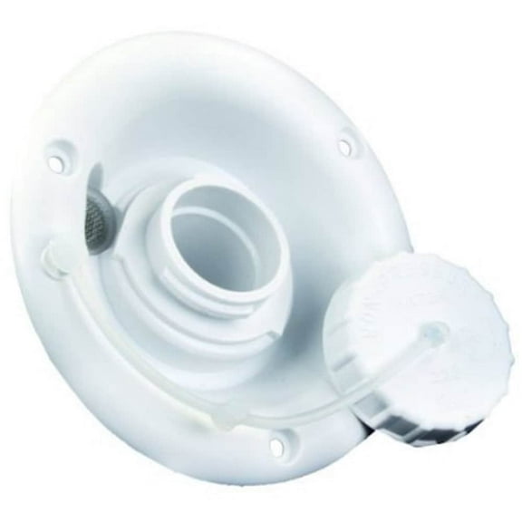 B&B Molders Gravity Water Dish with Vent, White