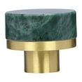 thumbnail image 3 of Tirador de Cajón de Mármol Y Latón, Elegante Herraje para Muebles, Tirador para Armario de Vinos, Pomo para Armario, Aparador, Armario, Ropero. Verde, 3 of 9