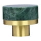 thumbnail image 3 of Tirador de cajón de mármol de latón elegante y de fácil instalación para muebles Verde, 3 of 9