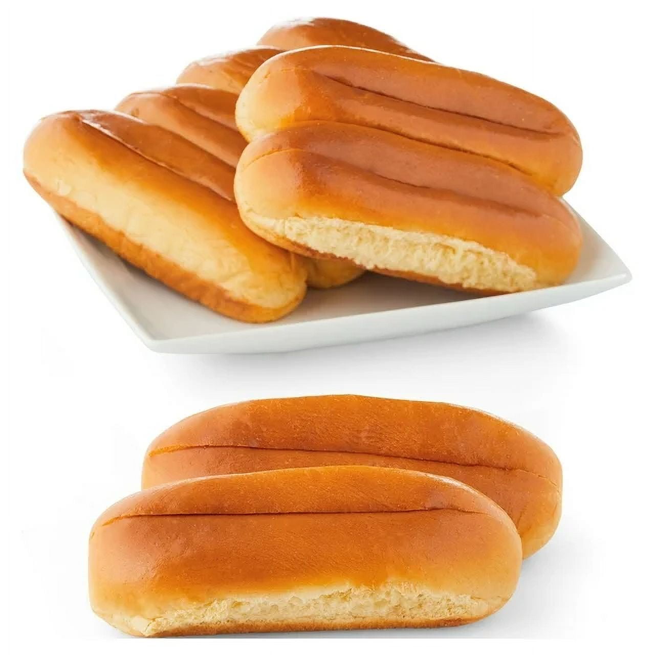 Marketside Brioche Hot Dog Buns, Shelf-Stable, Regular, 13.6 oz, 8 Count