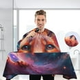 thumbnail image 3 of JSTEL Fox Head Galaxy Waterproof Barber Cape for Men Women Beard Shaving Bib Apron Professional Hair Cutting Cloth, 65 x 55 inch, 3 of 6