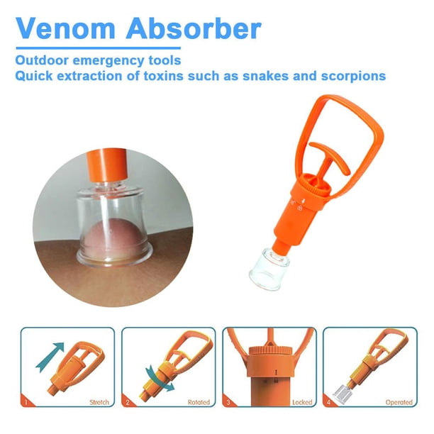 Extractor de supervivencia al aire libre Seguridad Camping Serpiente Mosquito Bite Venom Pump Sywqhk Para Estrenar