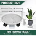 thumbnail image 2 of carrito para plantas de 13 pulgadas con contenedor de agua y 4 ruedas, 2 con cerraduras, carrito rodante para jardín con ruedas., 2 of 5