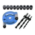 thumbnail image 3 of Dowel Drill Joinery 6/8/10mm Hole Positioning Woodworking Vertical Pocket Hole Wood Hole Drill Bit Set for DIY, 3 of 9