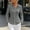 Gray, variant on Women's Point Collar Long Sleeve Button Down Shirt Fitted Tailored Blouse Work Office Business Casual Daily Wear Top Camisa de Mujer